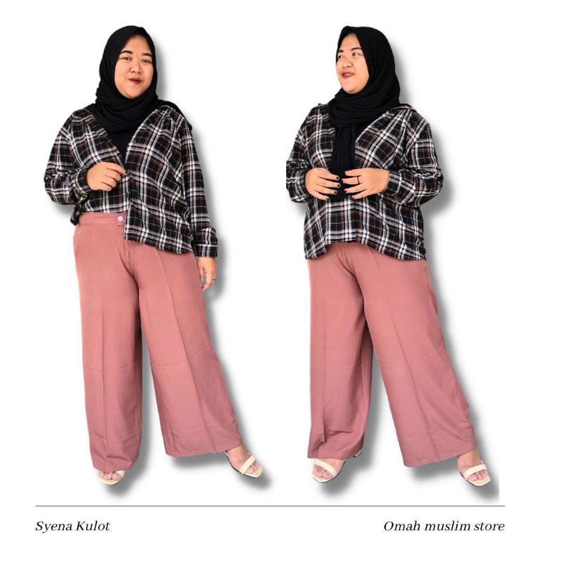 SYENA KULOT JUMBO KULOT BIGSIZE KULOT HIGHT WAIST CELANA WANITA JUMBO CELANA BIGSIZE WANITA