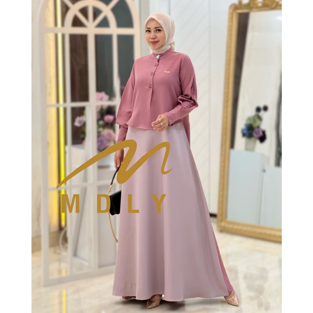 Pakaian  Dress Wanita Eliza Dress Jumbo By Mdly