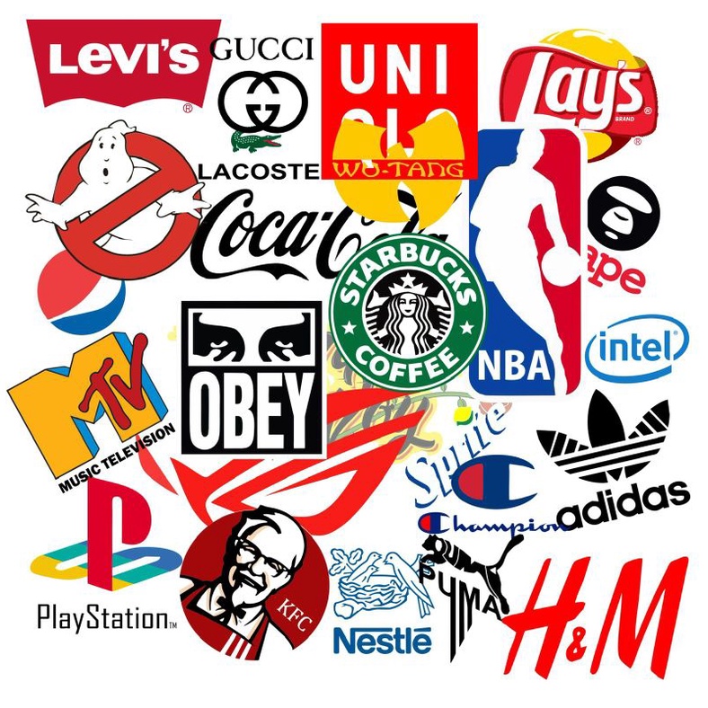 

STICKER LOGO BRANDS SET