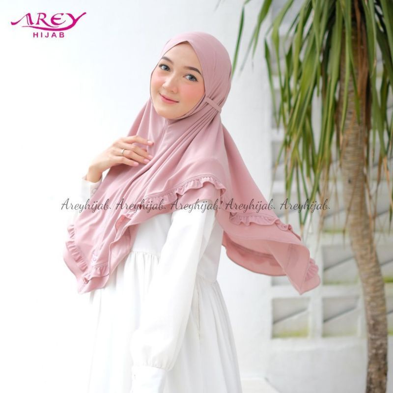 (Original Arey) Jilbab Bergo Amel by Arey Hijab // Jersey Irish