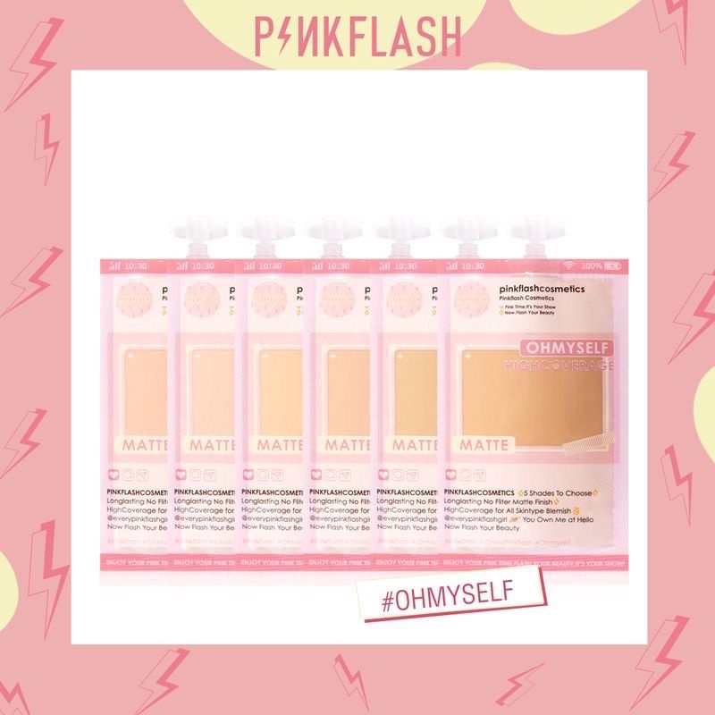 (BPOM)PINKFLASH MINI FOUNDATION LASTING MATTE