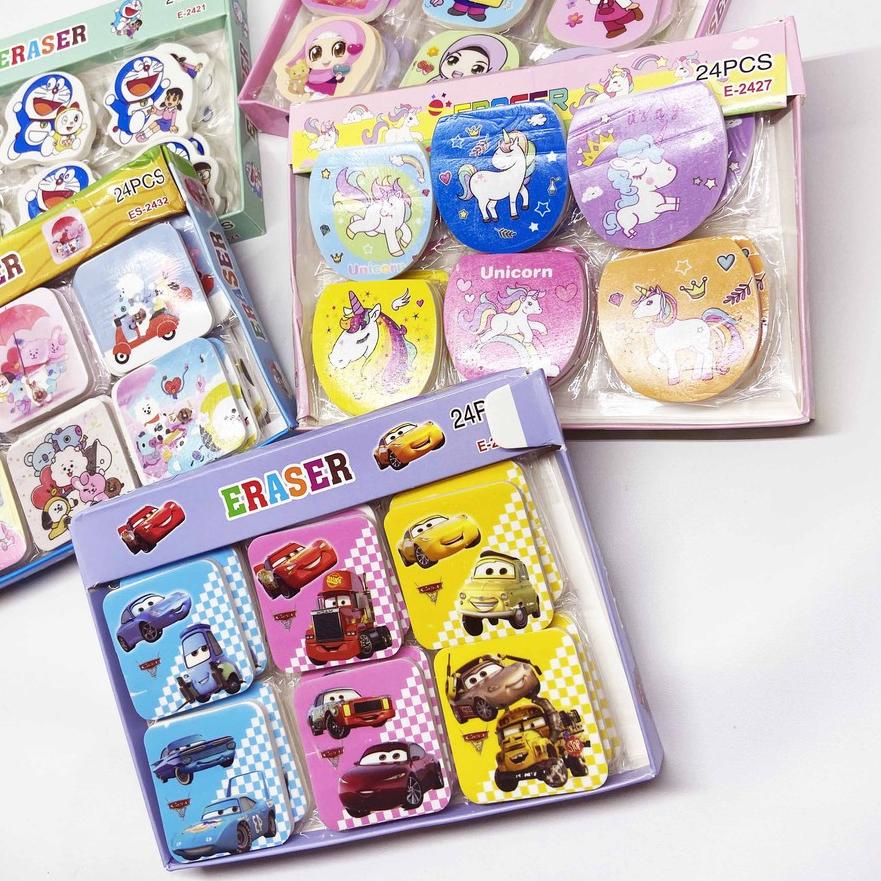 

☄️ [ 1 PACK 24 PCS ] PENGHAPUS PENSIL BTS BT21 KARAKTER / PENGHAPUS BTS / PENGHAPUS BT21 / ERASER BT