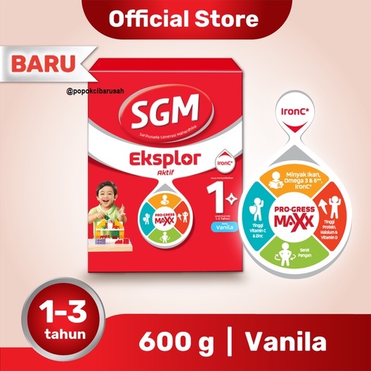 SGM Eksplor 1+ Madu/Vanila/600GR/popokcibarusah