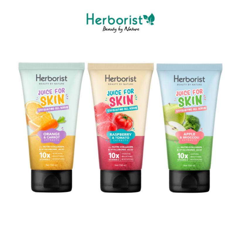 [ READY ] Exfoliating Gel | Body Scrub 150gr - Herborist Juice For Skin Original