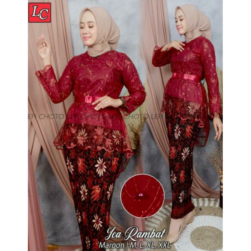 NEW - SET KEBAYA TILLE ICA RAMBAT / KEBAYA WISUDA / KEBAYA TUNANGAN