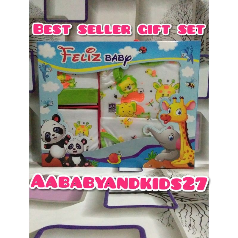 BABY SET FELIZ MERAH-BABY GIFT SET BAJU FELIZ MERAH-BABY SET BAJU MURAH MERIAH-KADO BAJU BAYI SET