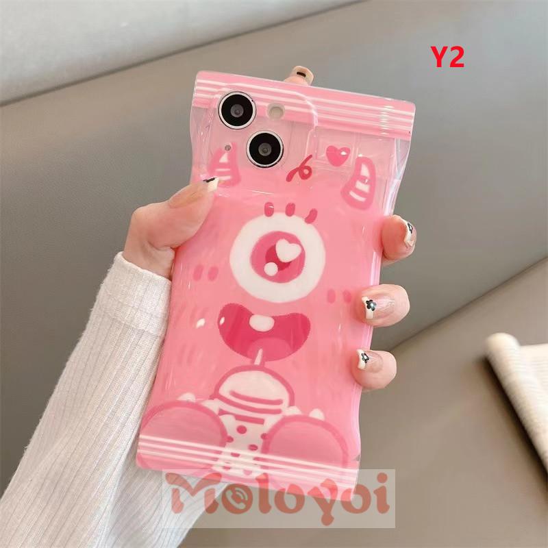 Soft Case Pelindung Motif Kartun Monster Untuk iPhone 11 14 12 13 Pro Max 7Plus 8Plus XR 6 6s 7 8 14 Plus X XS Max SE 2020