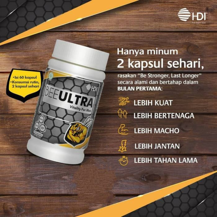 Bee Ultra HDI Original 100% - Suplemen Kesehatan Pria ( Produk Madu )