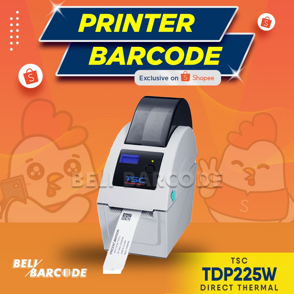 Printer Barcode TSC TDP225W Cetak Label Thermal Wristband