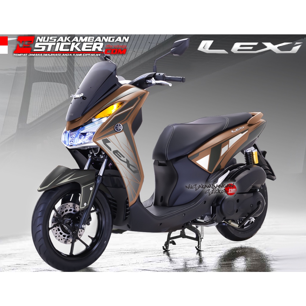 Stiker LEXI COKLAT GOLD