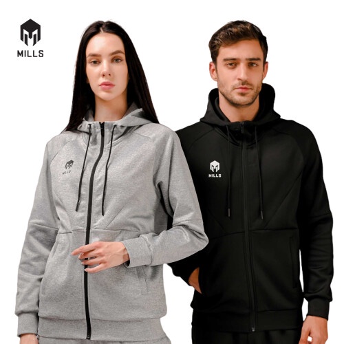 MILLS JAKET OLAHRAGA SONIC JACKET 3.0 8031 - BLACK, MISTY GREY