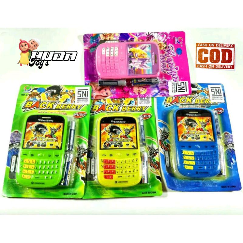Mainan hp blackberry karakter kartun / mainan anak perempuan / mainan anak laki-laki
