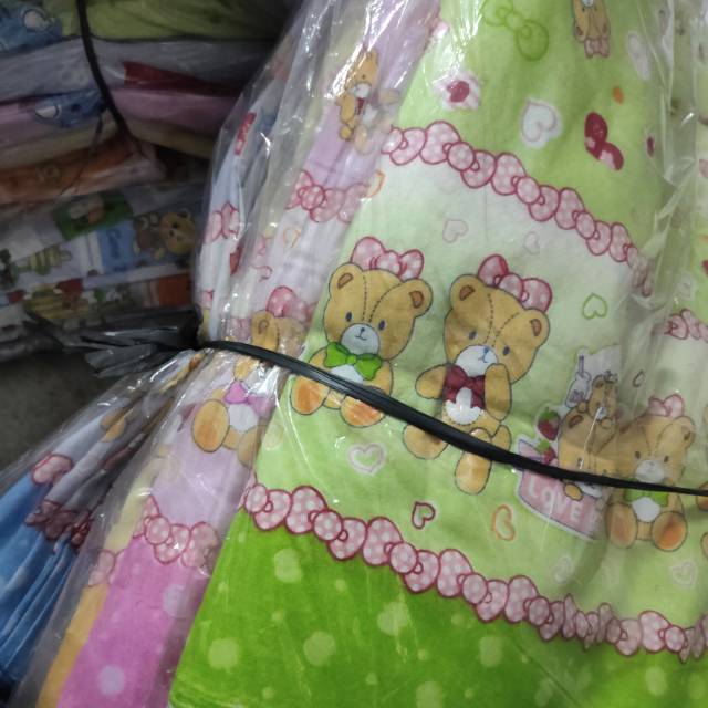 [Gulungan] kain flanel motif anak lucu bedong bedongan selimut baby bayi meteran gulungan murah lucu