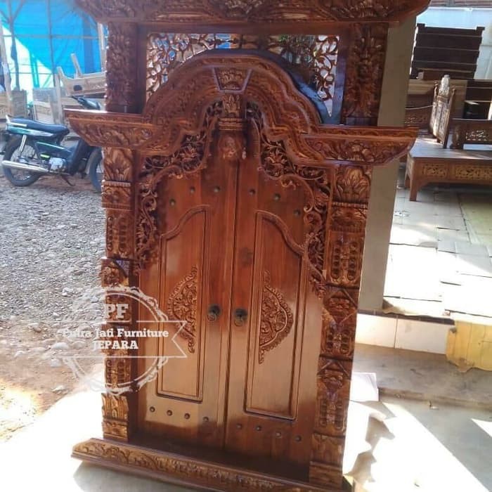 Furniture Mebel Jepara Jati Jendela Gebyok Kayu Jati/ Jendela Ukir/ Full Kayu Jati Gratis Ongkir