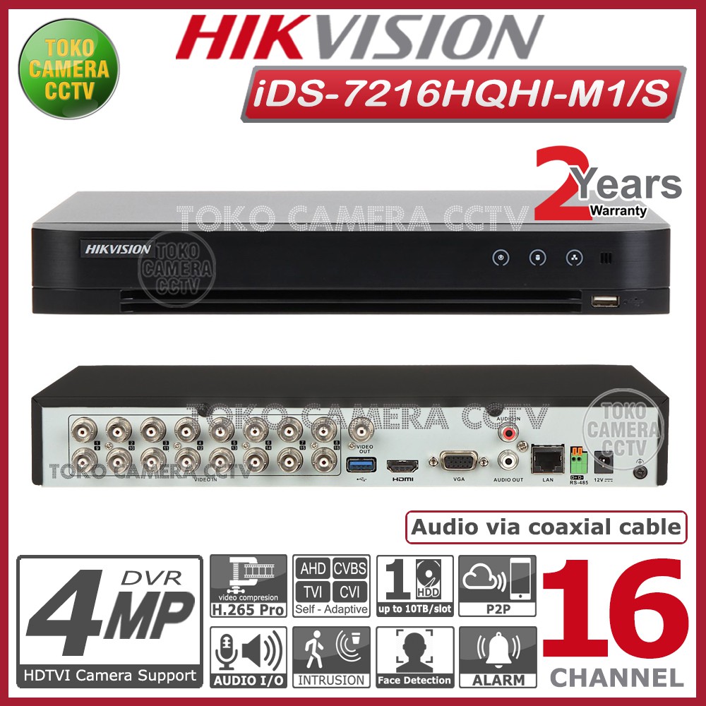 DVR HIKVISION 16 CHANNEL iDS-7216HQHI-M1/S