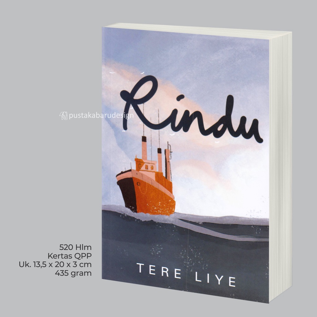 Buku Novel Tere Liye : Berjuta Rasanya /Tentang Kamu /Pergi / Pulang / Sepotong Hati Yang Baru / Pulang Pergi / Rindu Original Best Seller-Rindu