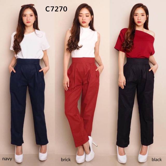 C7270 CASUAL HIGHWAIST PANTS