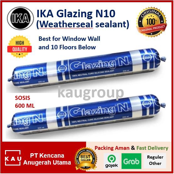 

IKA SEALANT GLAZING N10 SOSIS 600 ML - IKA LEM KACA TERMURAH