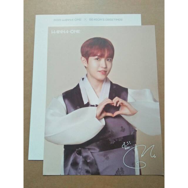 Sharing season greeting wanna one Greeting card jaehwan // Kim jaehwan