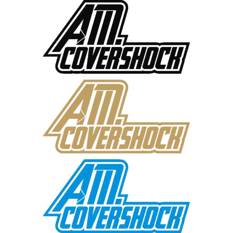

Stiker label covershock custome AM covershock