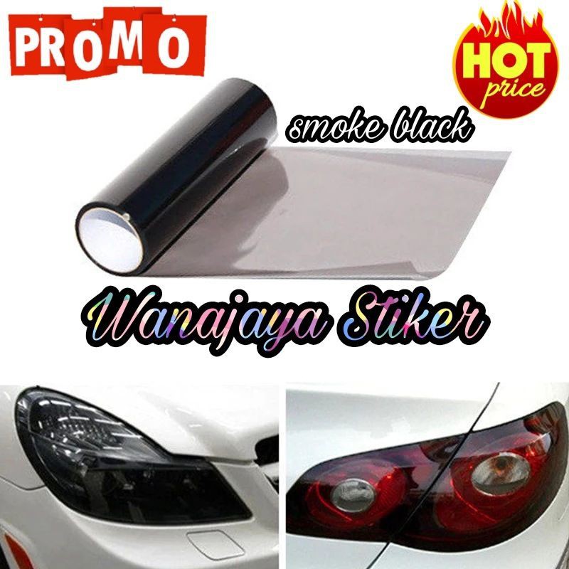STICKER SKOTLET MOTOR SMOKE BLACK / SKOTLET HEADLAMP / STIKER TRANSPARAN HITAM /SKOTLET BENING HITAM