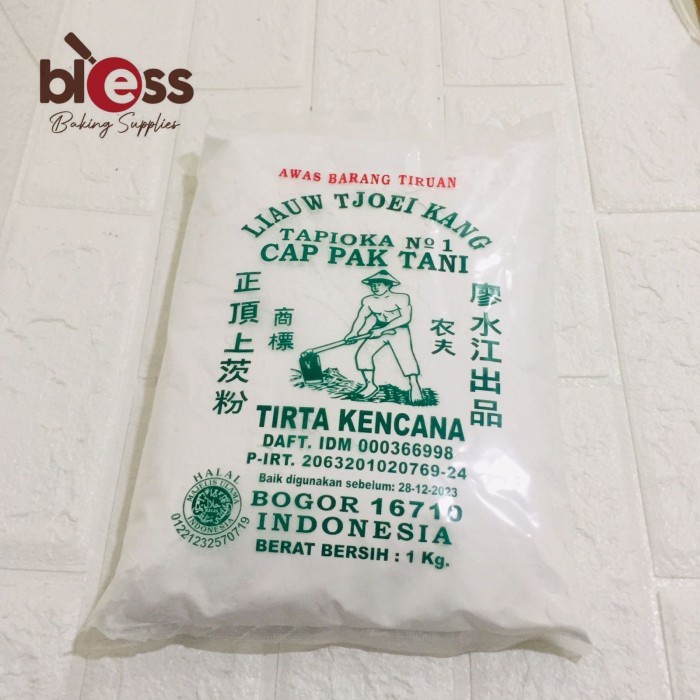 

TEPUNG TAPIOKA LIAUW TJOEI KANG 1KG / SAGU TANI / KARTON 25 PCS