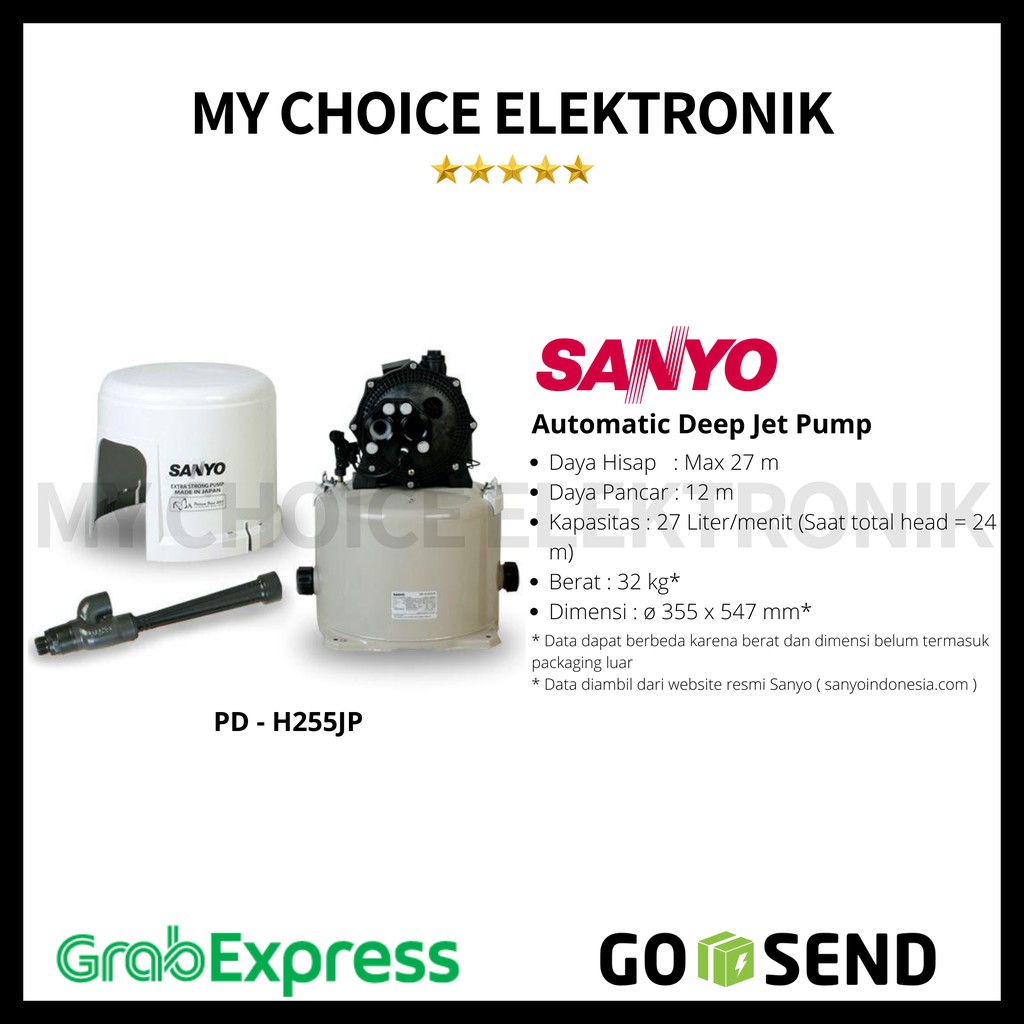 Sanyo Jet Pump PDH-255JP