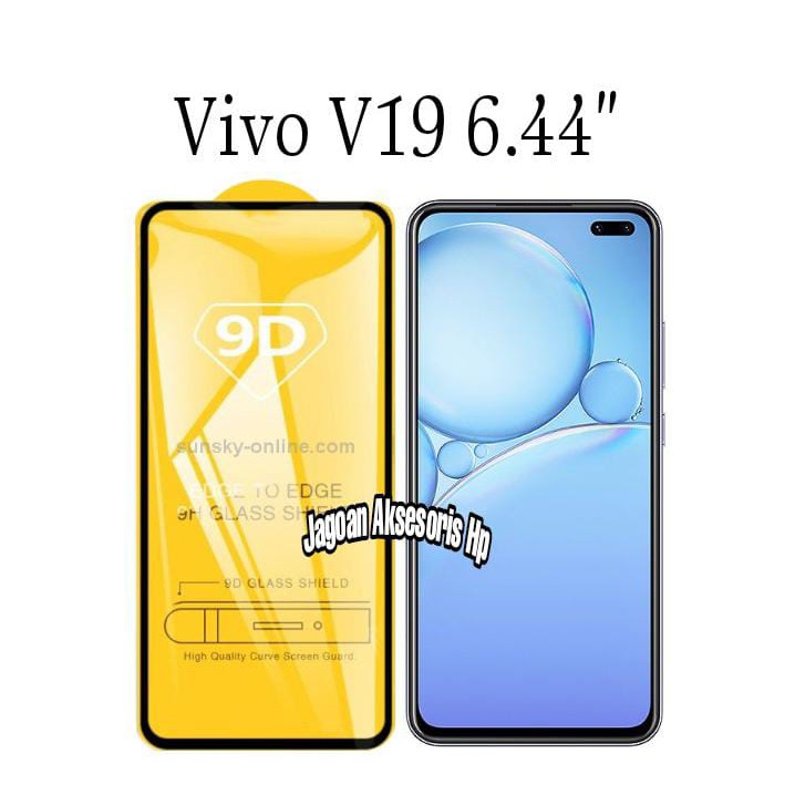 KOREAN Tempered Glass Vivo V19 6.44 inchi FULL SCREEN TG 5D 9D 21D FULL GLUE