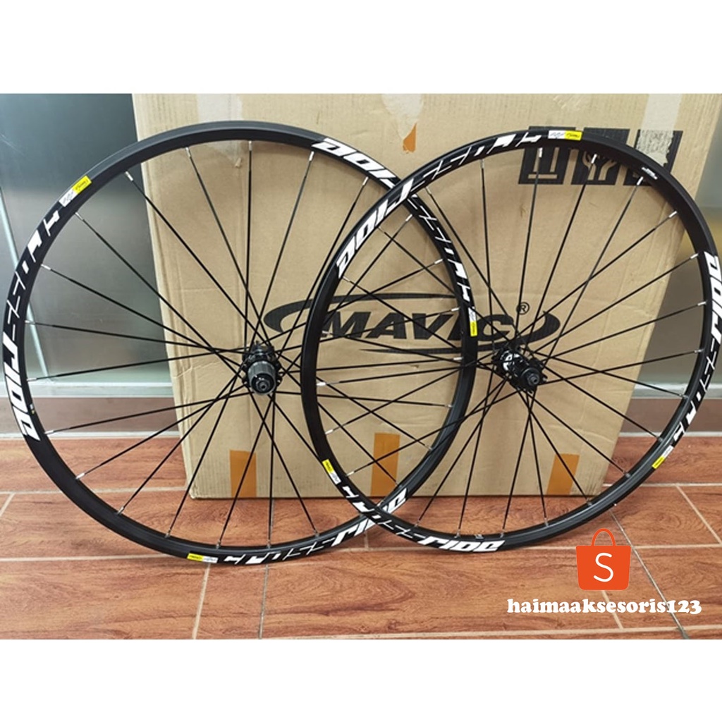 Mountain Bike Mavic Crossride Disc Brake MTB Wheelset 26inch 27.5in 29 Thru Axle Alloy Sealed bearin