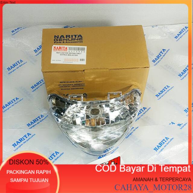 Reflektor Lampu Depan Suzuki Satria Malaysia