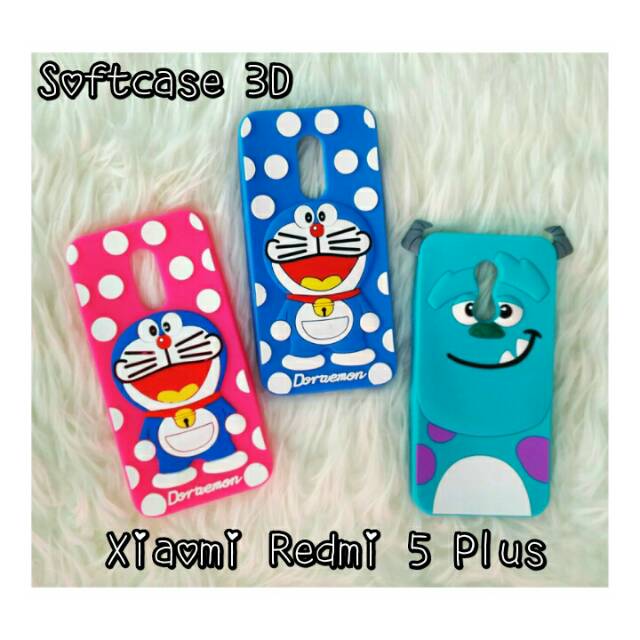 Xiaomi Redmi 5 plus mi5+ Softcase 3D Doraemon Sullivan Sulley