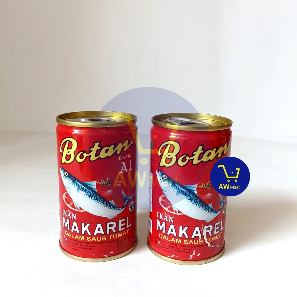 BOTAN MAKAREL KALENG TOMAT 155GR - MAKAREL BOTAN KECIL 155 GRAM