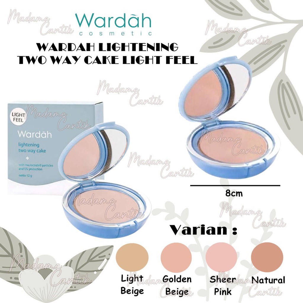 ✿ MADAME ✿ WARDAH LIGHTENING TWO WAY CAKE LIGHT FEEL / BEDAK PADAT ORIGINAL