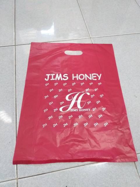 Plastik jimshoney besar  35x40per lembar