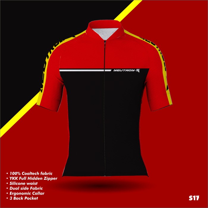 Jersey Sepeda Singletrek1 RB ZIPP w/ Silicone bahan Cooltech JDCO S17