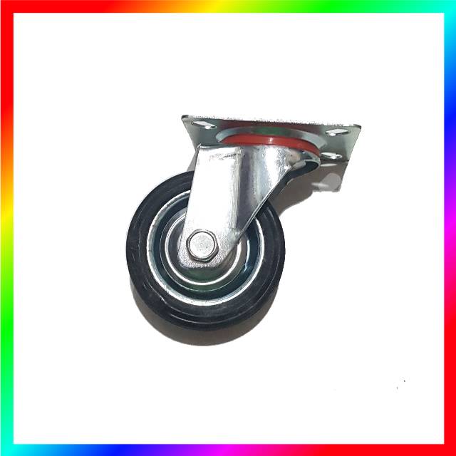 Roda caster kaster etalase troli karet 3&quot; Hidup