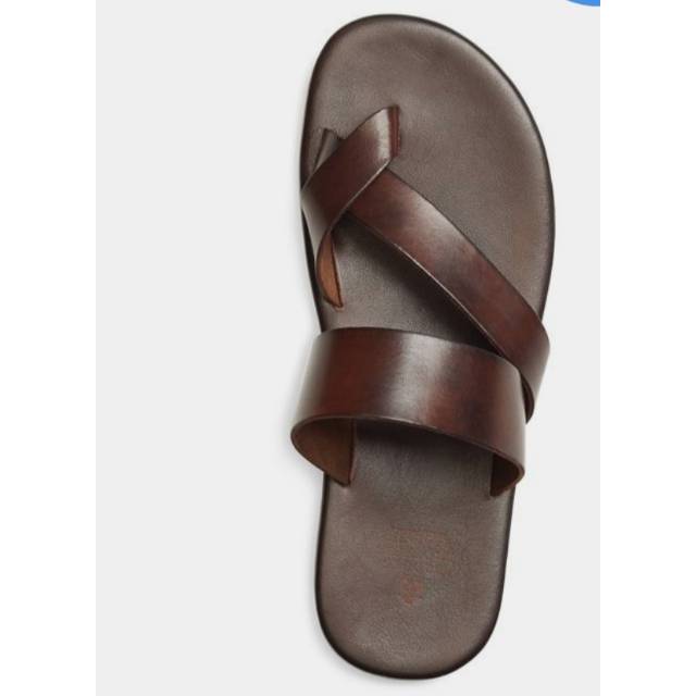 Sandal kulit pria kopi silang