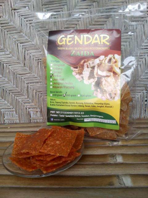 Kerupuk Gendar Tanpa Bleng Zaida Bleng Less 300 Gram Shopee Indonesia