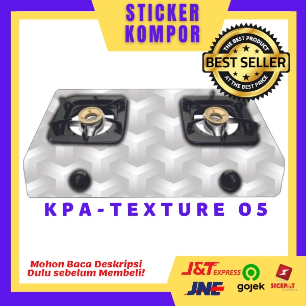STIKER KOMPOR TEXTURE / STIKER KOMPOR 2 TUNGKU TEXTURE / STIKER KOMPOR MURAH/Stiker Kompor Super Glo