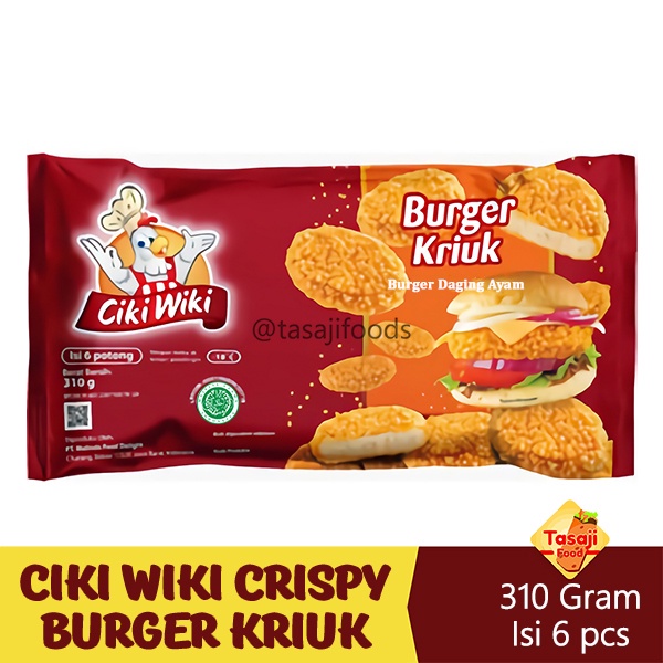 

Ciki Wiki Crispy Burger Kriuk 310 Gram