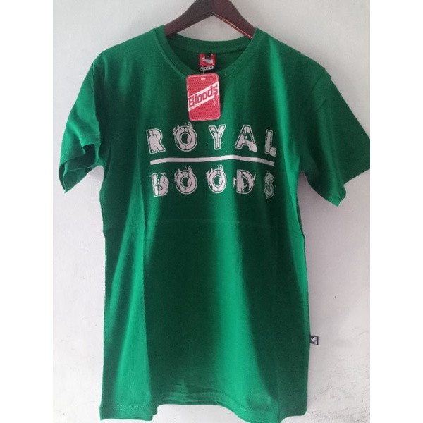 KAOS DISTRO BLOODS HIJAU BOTOL