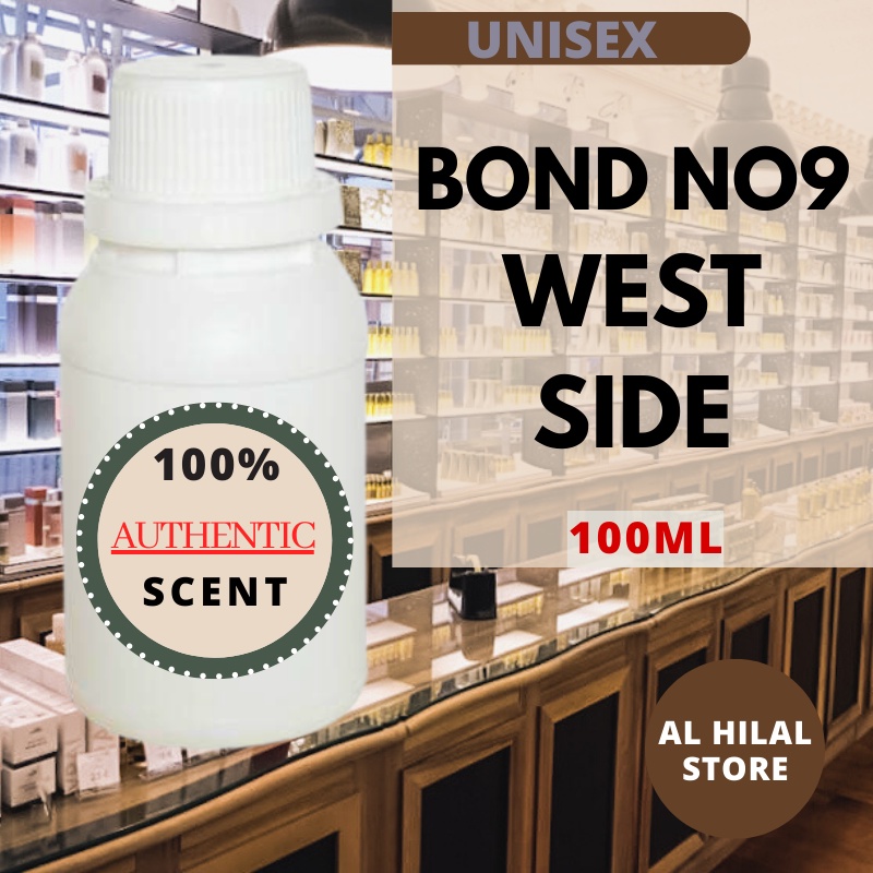 BIBIT PARFUM UNISEX 100ML BOND NO.9 WEST SIDE ORl BIBIT TANPA ALKOHOL |MINYAK WANGI TAHAN LAMA FARFU