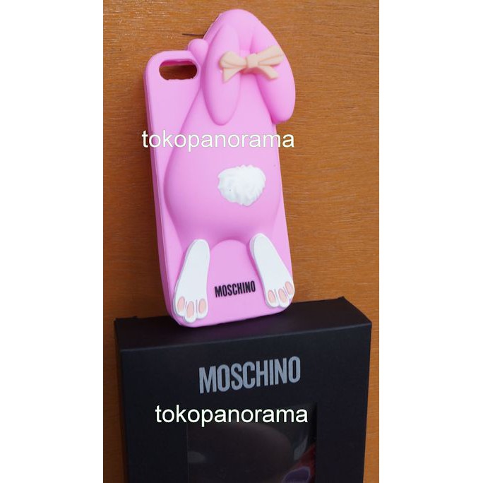 Casing Moschino Rabbit Kelinci HP Iphone 5 3D Case Sarung