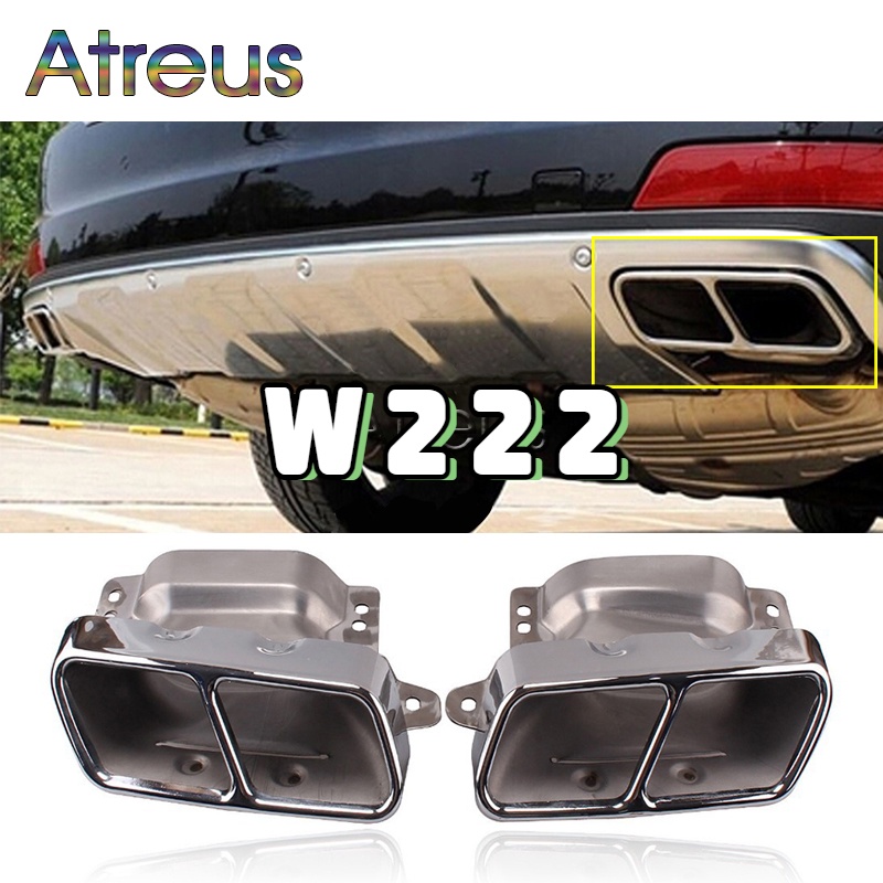 Pipa Knalpot Mobil Bahan Stainless Steel Untuk Mercedes Benz S-class W222 2014 2015