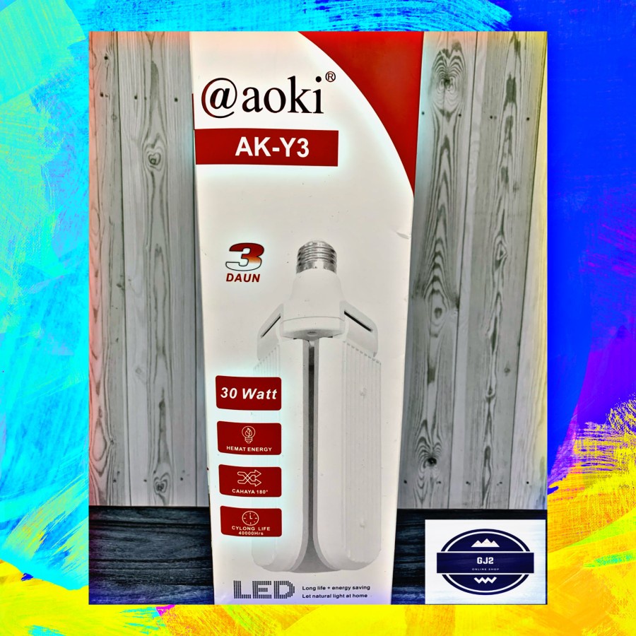 TERMURAH!!! Lampu Led Model Kipas AOKI AK Y3 30 WATT Awet Dan tahan Lama Berkualitas