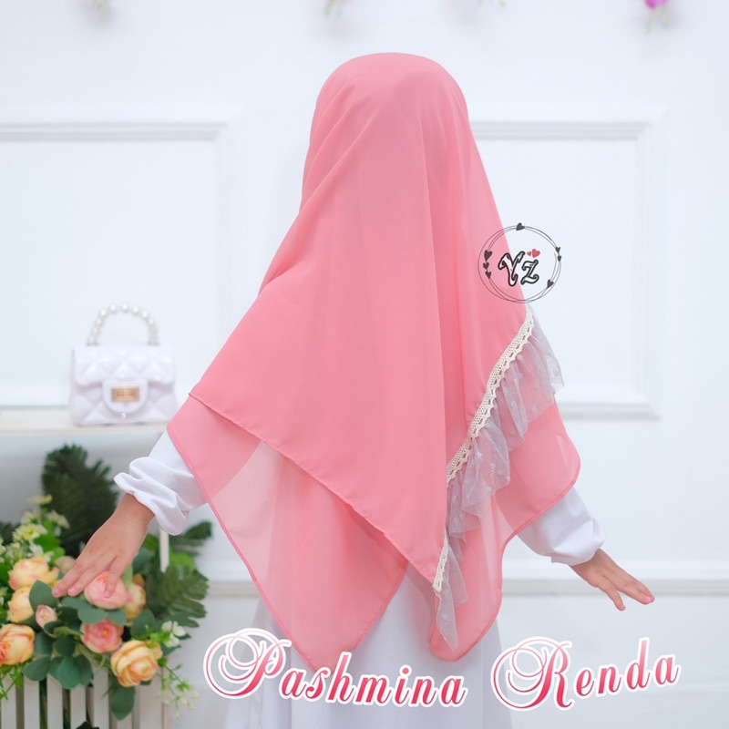 pashmina instan anak renda