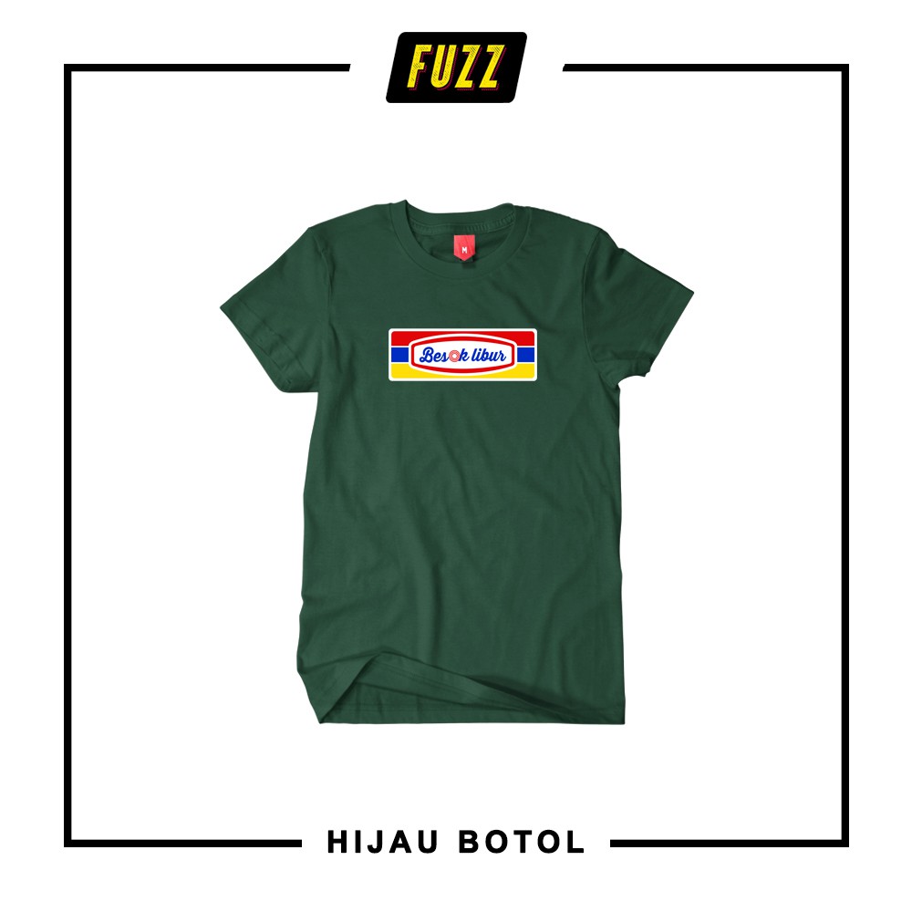 Kaos Distro Besok Libur Baju Plesetan Indomaret Cowok Cewek Original Bandung Lengan Panjang Murah