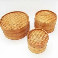 Tempat Dimsum Satuan 18cm / Klakat Basket Kukusan Dim sum Anyaman