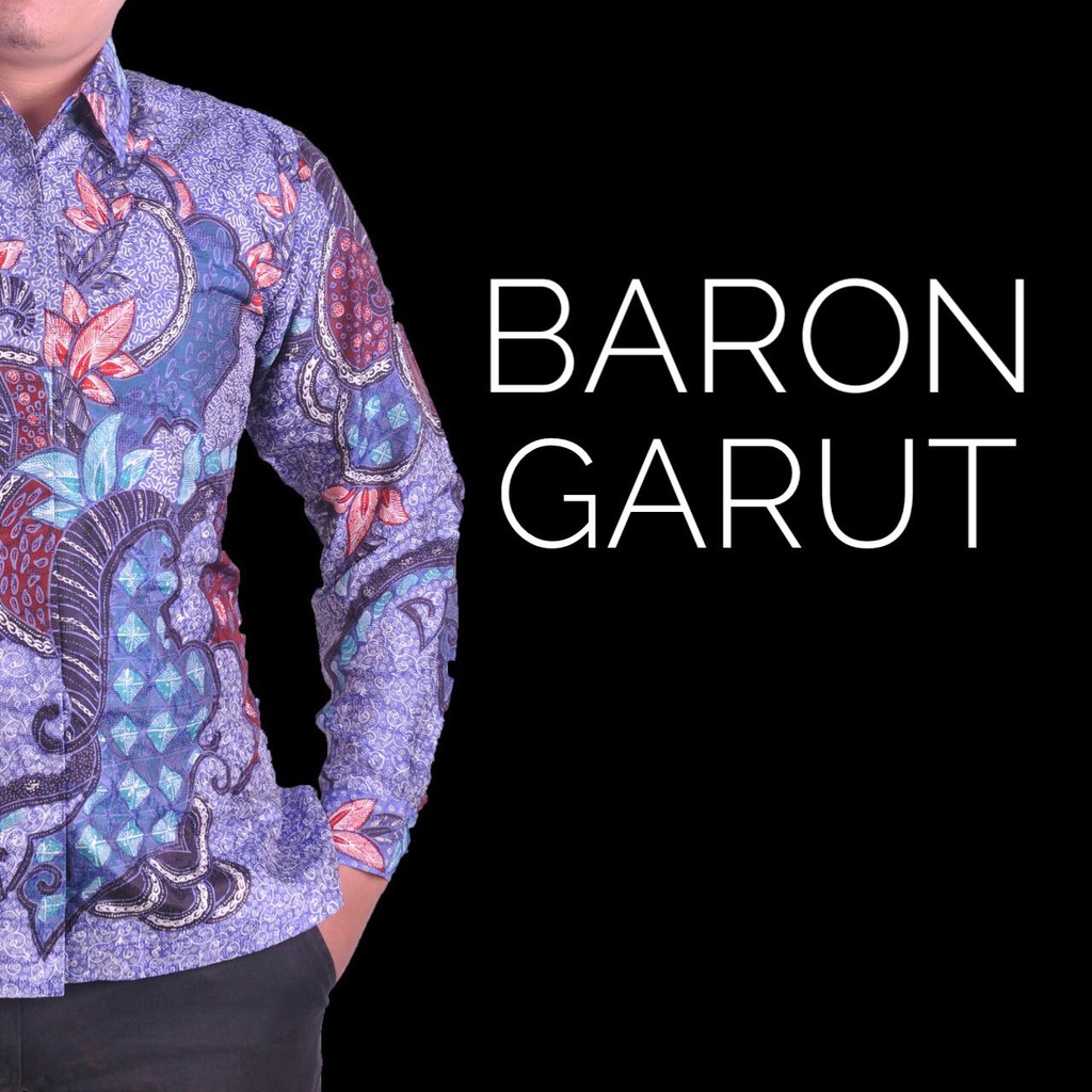 Sutra baron garut bahan kain batik tulis kemeja pola ATBM pria