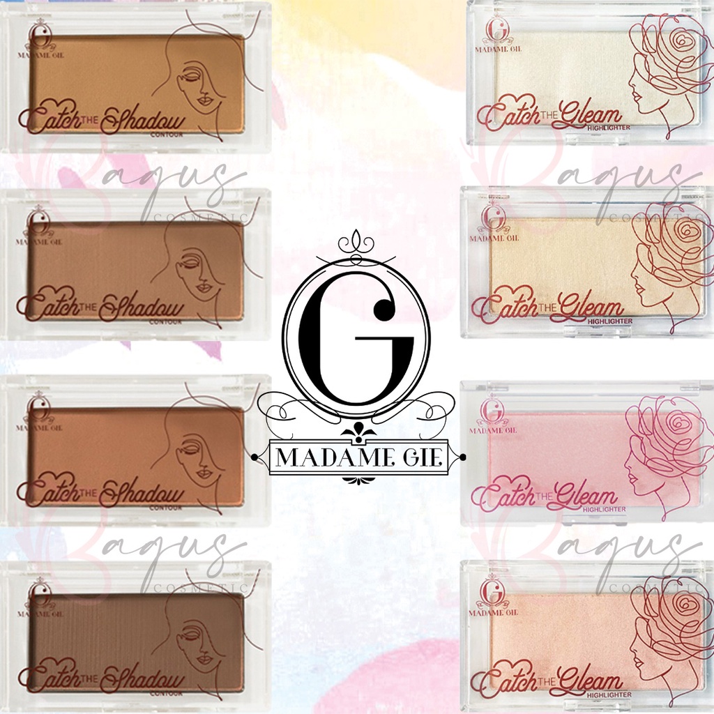 ⭐BAGUS⭐ MADAME GIE CATCH THE SHADOW / GLEAM  | Contour / Highlighter Palette 4gr